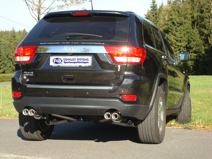 Fox Sportuitlaat Jeep Grand Cherokee WK - 3.6L Achterdemper Rechts/Links - 2x80 Type 17 Rechts/Links