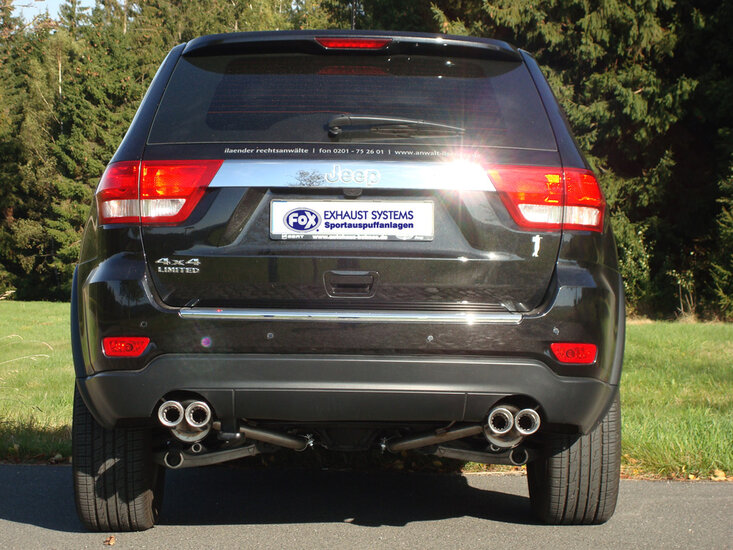 Fox Sportuitlaat Jeep Grand Cherokee WK - 3.6L Achterdemper Rechts/Links - 2x80 Type 17 Rechts/Links