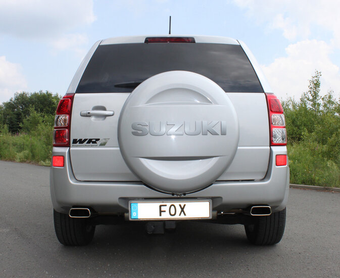 Fox Sportuitlaat Suzuki Grand Vitara JT - 5-deurs dwarsgeplaatste achterdemper, uitlaat rechts/links - 145x65 type 59 rechts/links