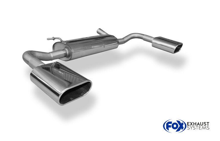Fox Sportuitlaat Chrysler Voyager II GS achterdemper, rechter/linker uitlaat - 160x80 Type 52 rechts/links