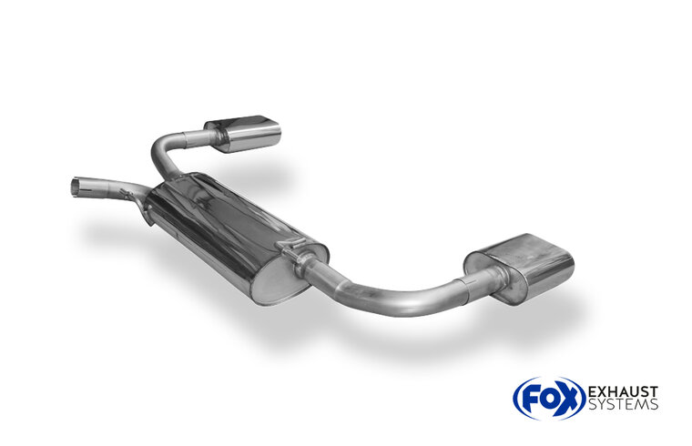 Fox Sportuitlaat Chrysler Voyager II GS achterdemper, rechter/linker uitlaat - 160x80 Type 52 rechts/links