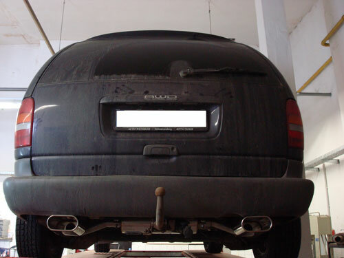 Fox Sportuitlaat Chrysler Voyager II GS achterdemper, rechter/linker uitlaat - 160x80 Type 52 rechts/links