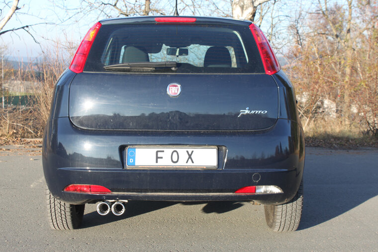 Fox Sportuitlaat Fiat Grande Punto 199 - Benzine einddemper - 2x76 Type 13