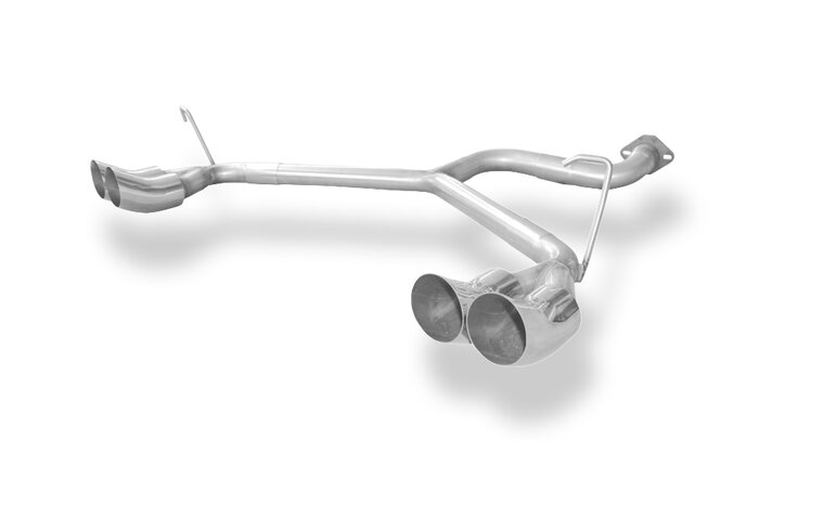 Fox Sportuitlaat Alfa GTV Type 916 uitlaatsysteem, rechter/linker uitgang - 2x76 Type 18 rechts/links
