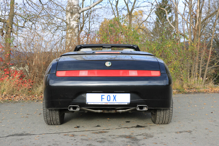 Fox Sportuitlaat Alfa GTV Type 916 uitlaatsysteem, rechter/linker uitgang - 145x65 Type 59 rechts/links