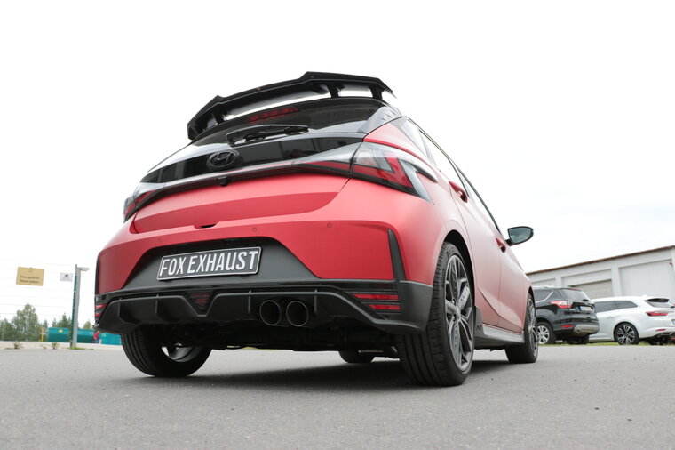 Fox Sportuitlaat Hyundai I20 N - BC3 achterdemper met uitlaatklep - 2x90 Type 25