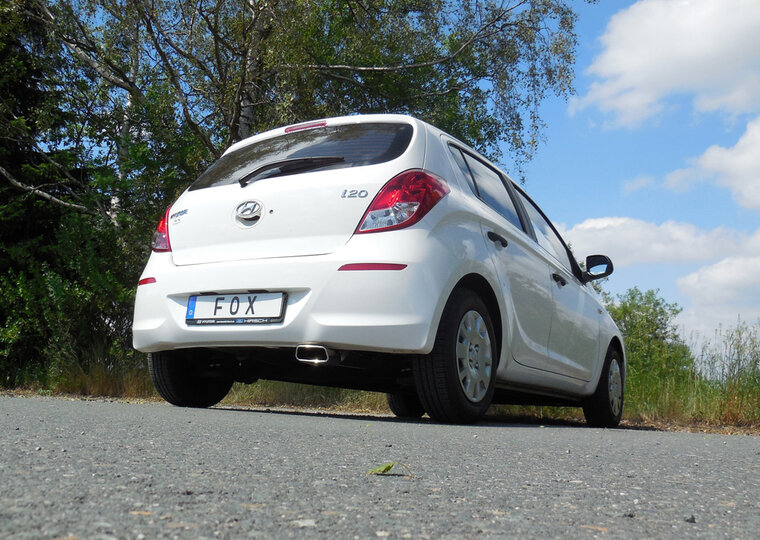 Fox Sportuitlaat Hyundai i20 achterdemper - 145x65 Txp 59