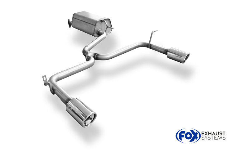 Fox Sportuitlaat Hyundai i30 - CZ Achterdemper - 1x90 Type 17 rechts/links