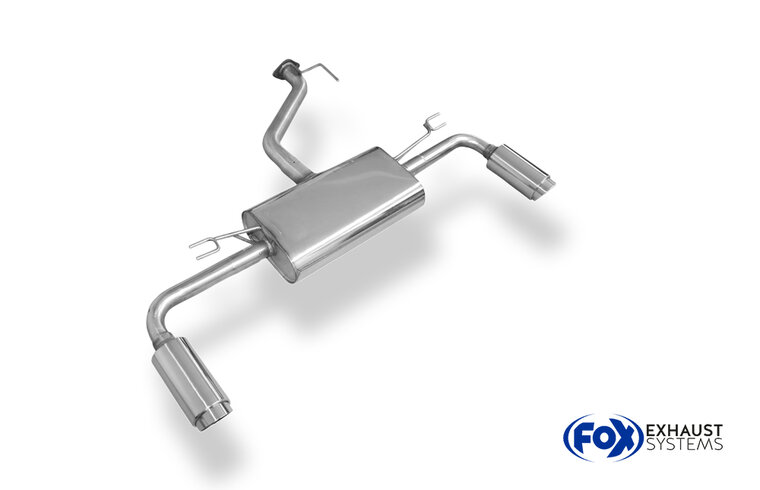 Fox Sportuitlaat Hyundai i30 Turbo achterdemper, dwarsuitlaat rechts/links - 1x100 type 27 rechts/links