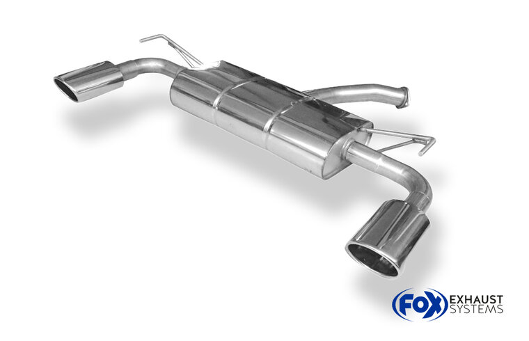 Fox Sportuitlaat Hyundai i30 PDE achterdemper, dwarsuitlaat rechts/links - 115x85 type 32 rechts/links