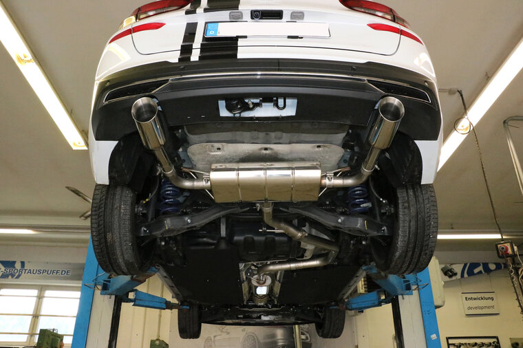 Fox Sportuitlaat Hyundai i30 PDE Estate Achterdemper Dwarsuitlaat Rechts/Links - 1x90 Type 25 Rechts/Links