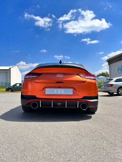 Fox Sportuitlaat Hyundai i30N Fastback Facelift uitlaatpijpen compatibel met de originele achterdemper - 1x130 Type 14 rechts/links