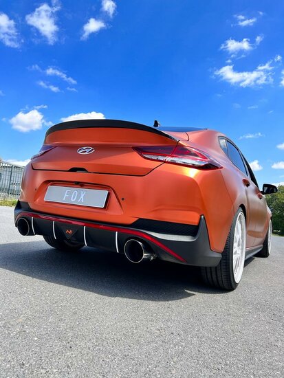 Fox Sportuitlaat Hyundai i30N Fastback Facelift uitlaatpijpen compatibel met de originele achterdemper - 1x130 Type 14 rechts/links