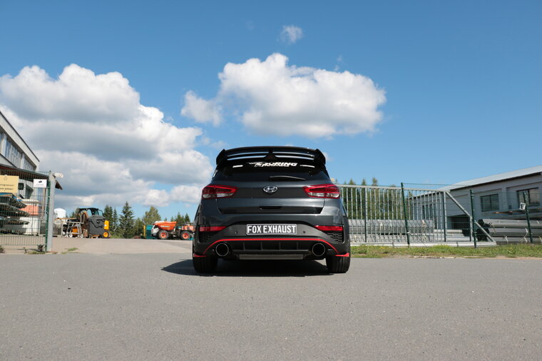 Fox Sportuitlaat Hyundai i30N Facelift uitlaatpijpen compatibel met de originele achterdemper - 1x130 Type 14 rechts/links