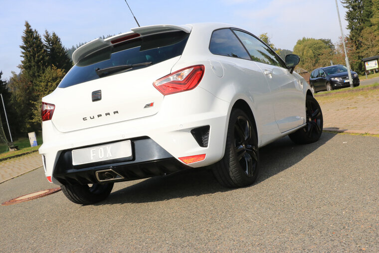 Fox Sportuitlaat Seat Ibiza 6J - Cupra Facelift Achterdemper - 1x55 Type 10 (niet zichtbaar)
