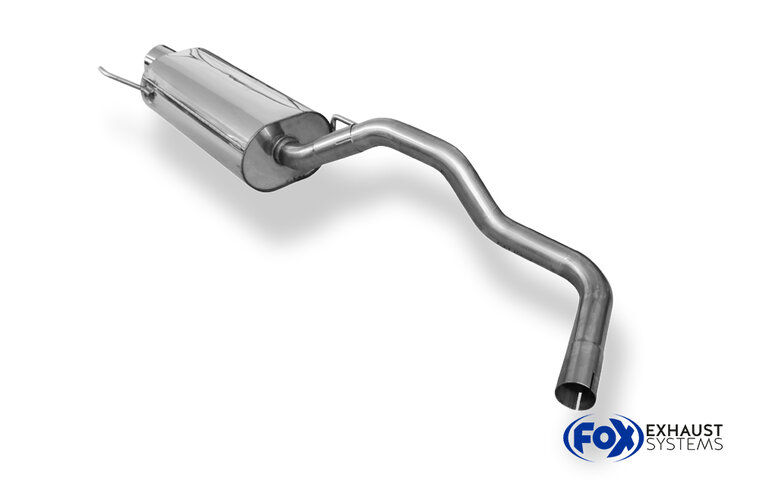 Fox Sportuitlaat Achterdemperbeugel voor Seat Ibiza 6K, naar voren gericht - 1x90 Type 13