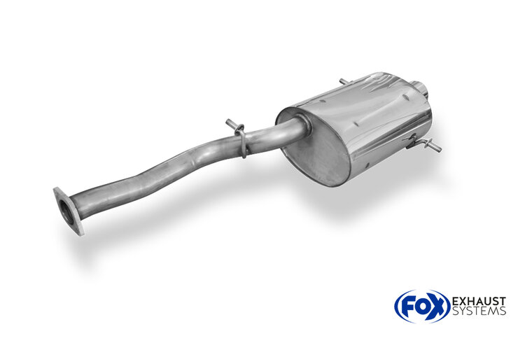 Fox Sportuitlaat Subaru Impreza GD/GG - Sedan/Stationwagen Achterdemper &Oslash;63,5 mm - 1x100 Type 17