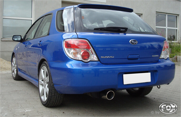 Fox Sportuitlaat Subaru Impreza GD/GG - Sedan/Stationwagen Achterdemper &Oslash;63,5 mm - 1x100 Type 17