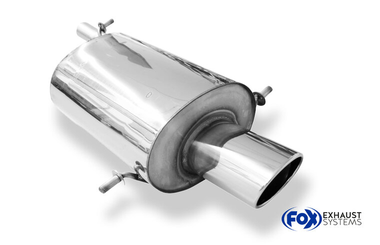 Fox Sportuitlaat Subaru Impreza GD/GG - Sedan/Stationwagen Achterdemper &Oslash;63,5 mm - 129x106 Type 44