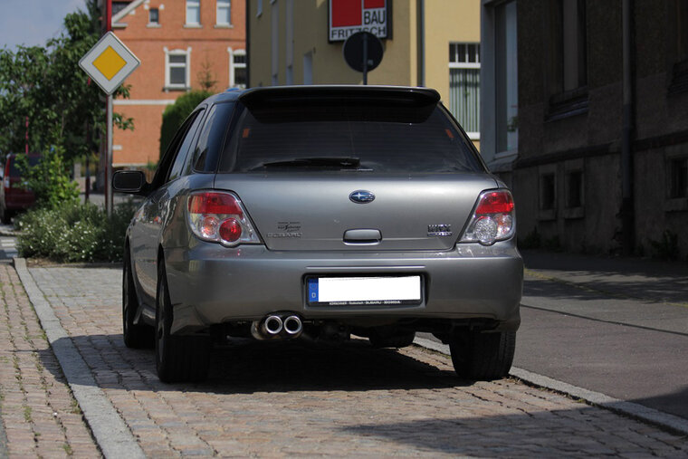 Fox Sportuitlaat Subaru Impreza Type WRX/STI Achterdemper &Oslash;70mm - 2x80 Type 13