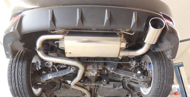 Fox Sportuitlaat Subaru Impreza GHD Hatchback Achterdemper dwars rechts - 129x106 Type 32