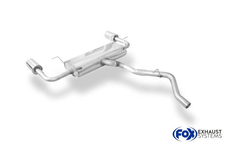 Fox Sportuitlaat Subaru Impreza GT7 AWD Achterdemper Dwarsuitlaat Rechts/Links - 1x100 Type 16 Rechts/Links