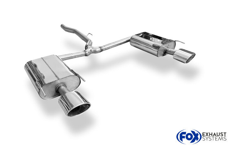 Fox Sportuitlaat Opel Insignia A - 4x4 Hatchback/Sedan Achterdemper rechts/links - 140x90 Type 44 rechts/links