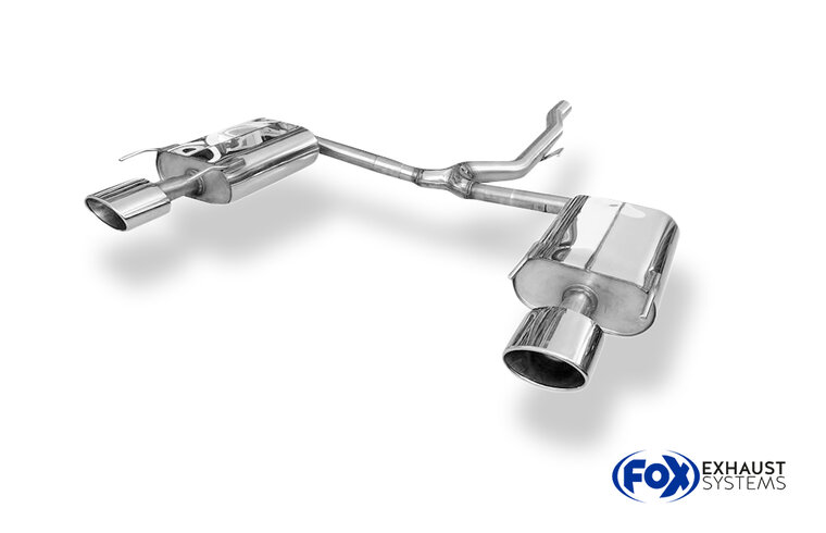 Fox Sportuitlaat Opel Insignia A - 4x4 Hatchback/Sedan Achterdemper rechts/links - 140x90 Type 44 rechts/links