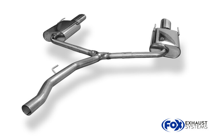 Fox Sportuitlaat Opel Insignia A - 4x4 Sports Tourer Achterdemper Rechts/Links - 115x85 Type 38 Rechts/Links