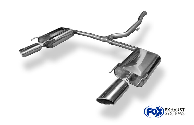 Fox Sportuitlaat Opel Insignia A - 4x4 Sports Tourer Achterdemper Rechts/Links - 115x85 Type 38 Rechts/Links