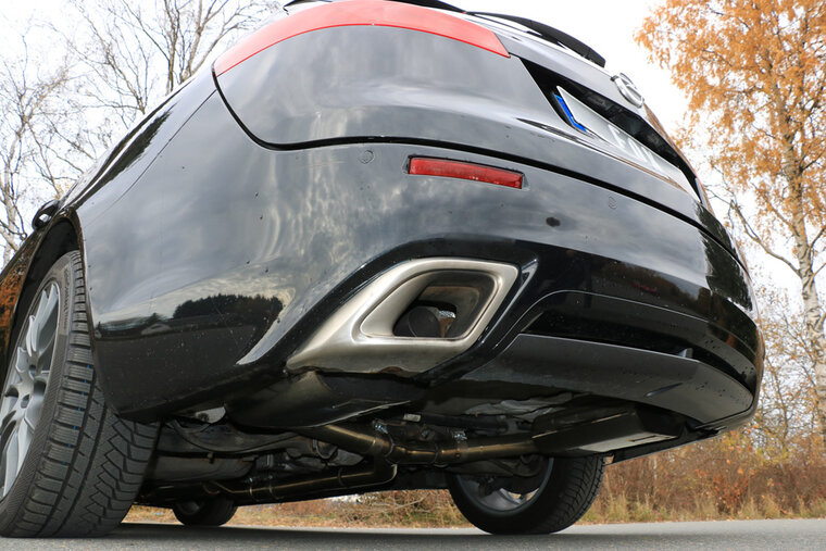 Fox Sportuitlaat Opel Insignia A - OPC Sports Tourer achterdemper rechts/links - uitlaatpijpen komen uit op de originele openingen