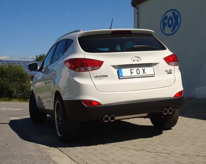 Fox Sportuitlaat Hyundai ix35 achterdemper, rechter/linker uitgang - 2x80 type 16 rechts/links