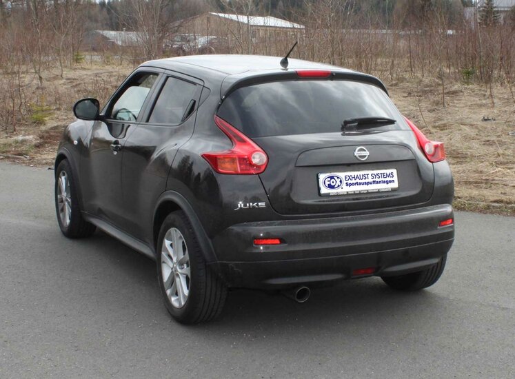 Fox Sportuitlaat Nissan Juke - F15 (voorwielaandrijving) achterdemper - 1x90 type 25