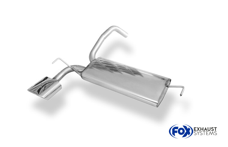 Fox Sportuitlaat Ford Ka achterdemper - 150x70 Type 53