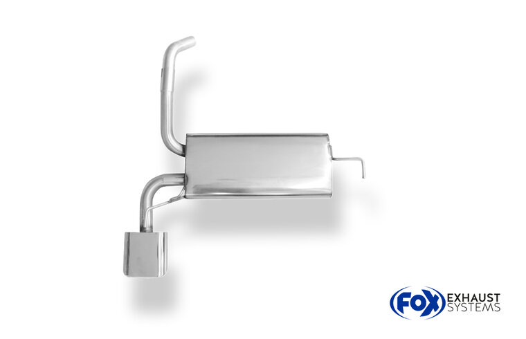 Fox Sportuitlaat Ford Ka achterdemper - 150x70 Type 53