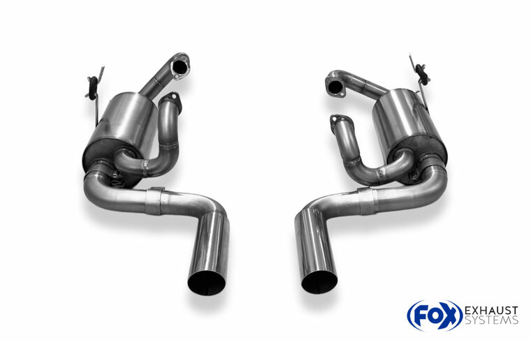 Fox Sportuitlaat VW Beetle achterdemper rechts/links - 2x70 type 14 midden