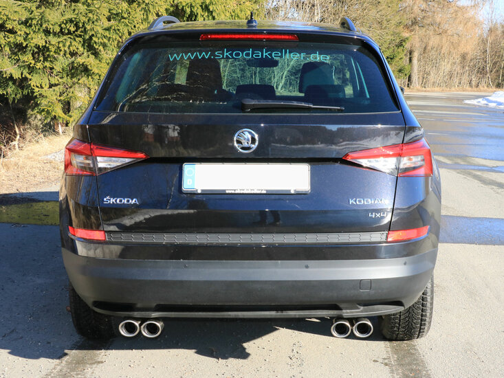 Fox Sportuitlaat Skoda Kodiaq 4x4 achterdemper, rechter/linker uitgang - 2x88x74 type 32 rechts/links