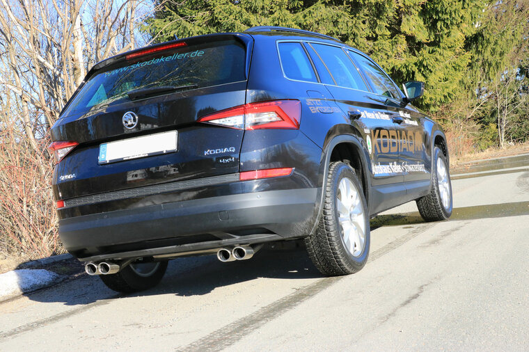Fox Sportuitlaat Skoda Kodiaq 4x4 achterdemper, rechter/linker uitgang - 2x88x74 type 32 rechts/links