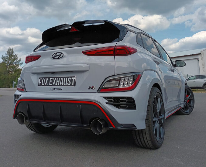 Fox Sportuitlaat Hyundai Kona N achterdemper, dwarsuitlaat rechts/links - 1x130 type 14 rechts/links