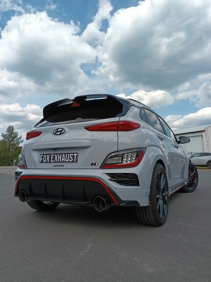 Fox Sportuitlaat Hyundai Kona N achterdemper, dwarsuitlaat rechts/links - 1x130 type 14 rechts/links