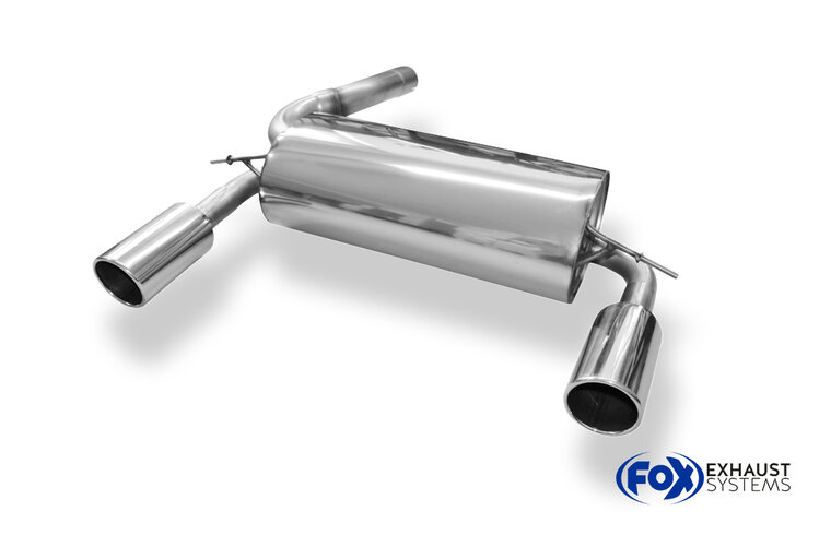 Fox Sportuitlaat Ford Kuga achterdemper, rechter/linker uitlaat - 1x100 Type 16 rechts/links