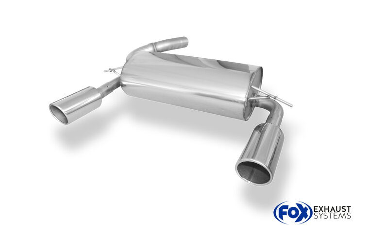 Fox Sportuitlaat Ford Kuga 2 - 4x4 Achterdemper rechts/links uitlaat - 1x100 Type 17 rechts/links