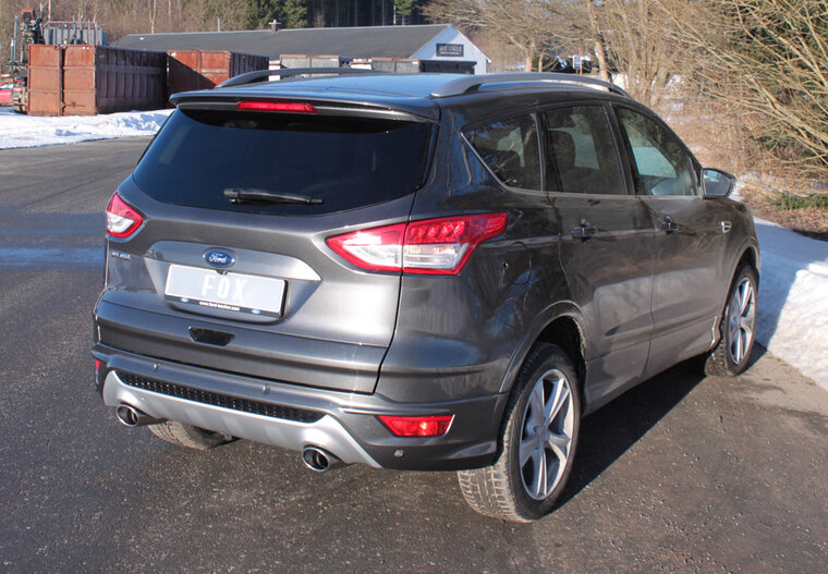 Fox Sportuitlaat Ford Kuga 2 - 4x4 Achterdemper Rechts/Links Uitgang - 115x85 Type 44 Rechts/Links