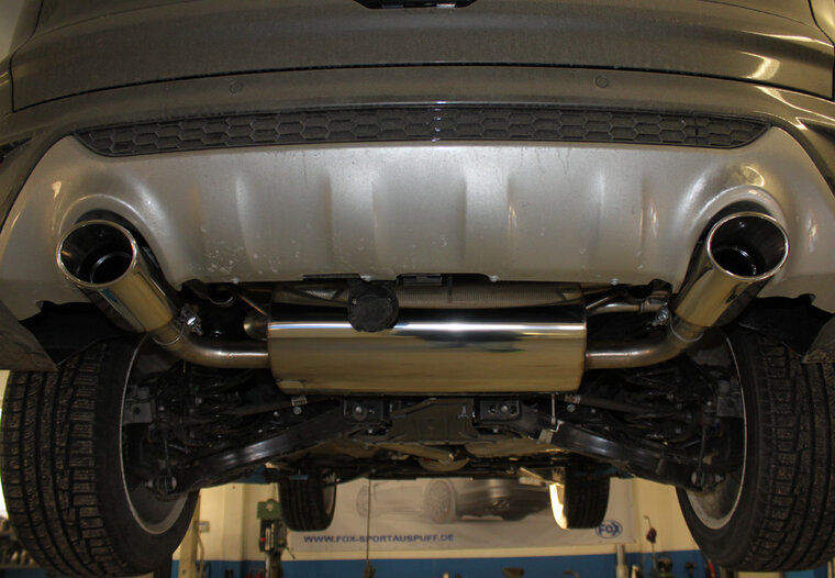 Fox Sportuitlaat Ford Kuga 2 - 4x4 Achterdemper Rechts/Links Uitgang - 115x85 Type 44 Rechts/Links