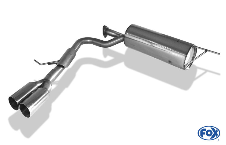 Fox Sportuitlaat Mitsubishi L200 Type KAOT Clubcap 2-deurs. Achterdemper zij-uitlaat - 2x76 Type 10