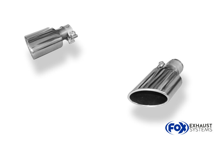 Fox Sportuitlaat Renault Laguna III Grandtour uitlaatpijpenset, geschikt voor de originele achterdemper - 115x85 type 38 rechts/links