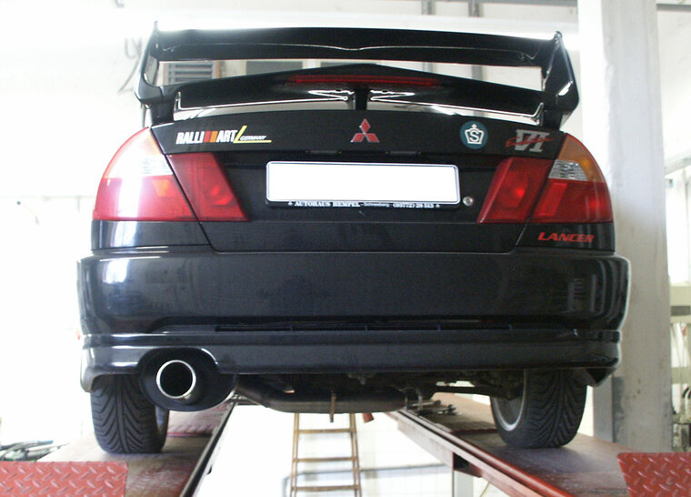Fox Sportuitlaat Mitsubishi Lancer Evolution VI achterdemper &Oslash;70mm - 1x90 Type 13