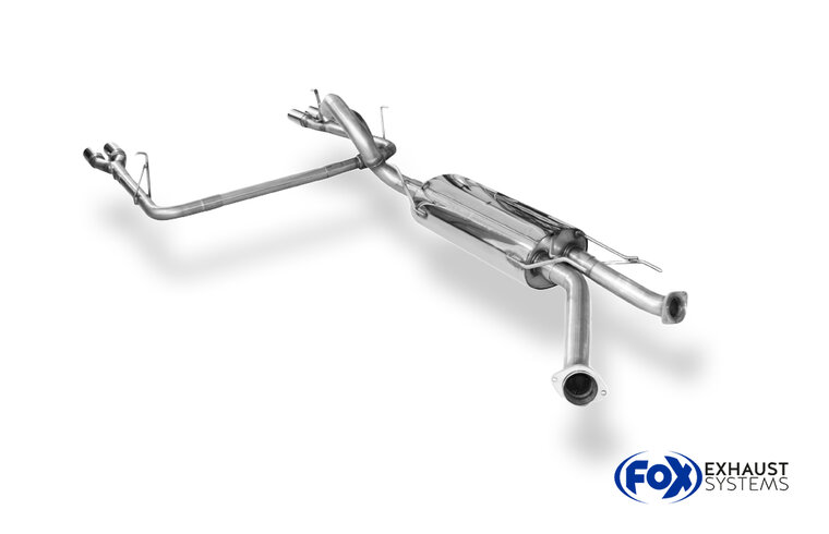 Fox Sportuitlaat Toyota Landcruiser J20 - Diesel Achterdemper rechts/links - 2x76 Type 12 rechts/links
