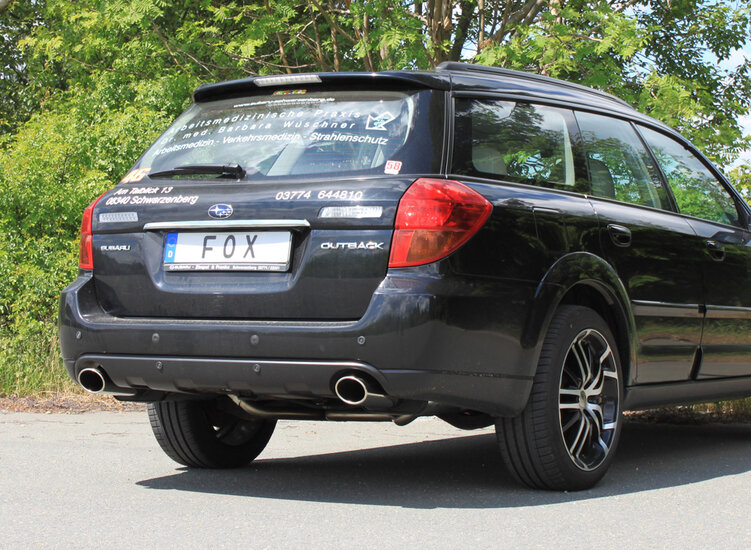 Fox Sportuitlaat Subaru Outback/ Legacy Outback BP - Stationwagon - Achterdemper Rechts/Links - 115x85 Type 44 Rechts/Links