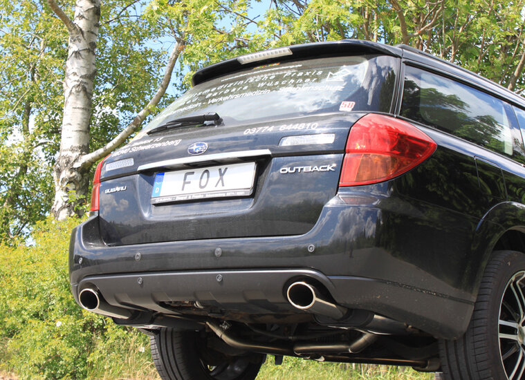 Fox Sportuitlaat Subaru Outback/ Legacy Outback BP - Stationwagon - Achterdemper Rechts/Links - 115x85 Type 44 Rechts/Links